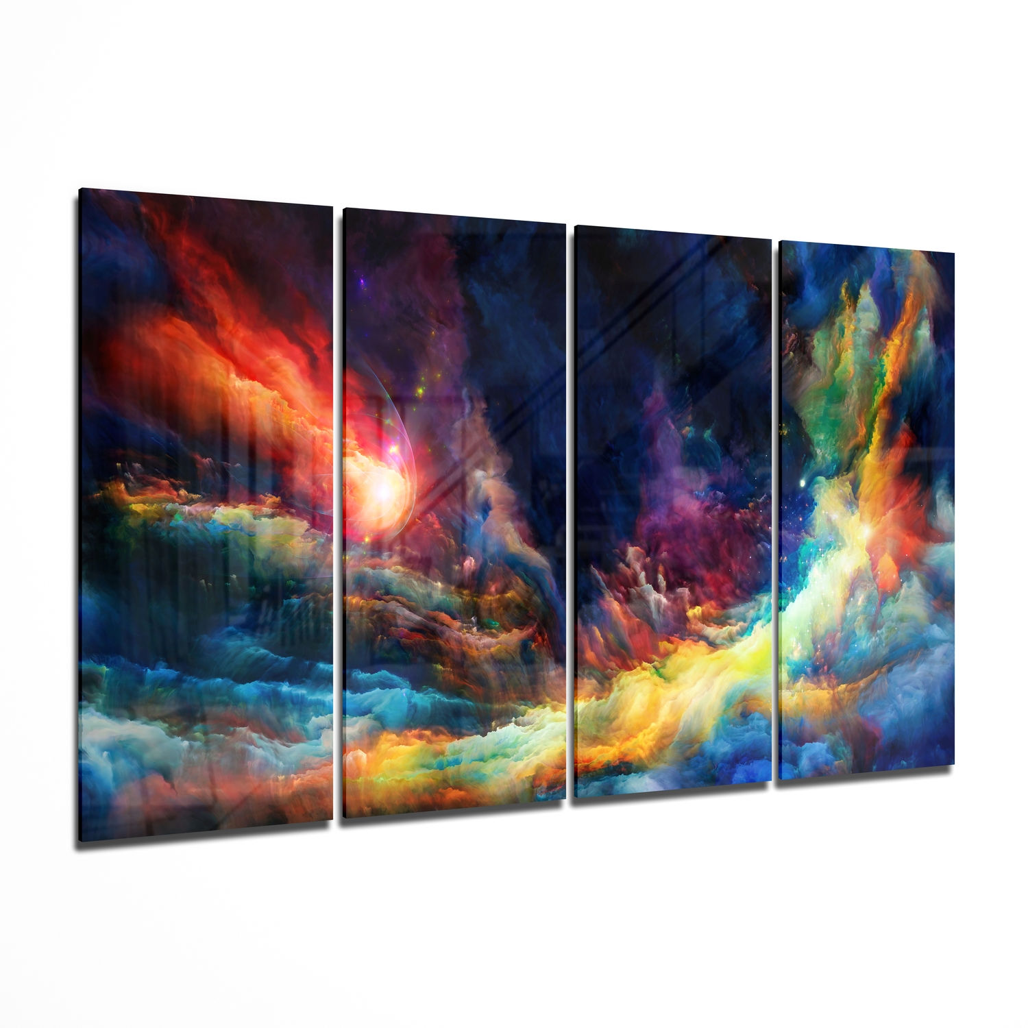 Colorful Space - Mega Glass Print Wall Art