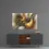 Thumbnail: Golden Chaos Glass Print Wall Art