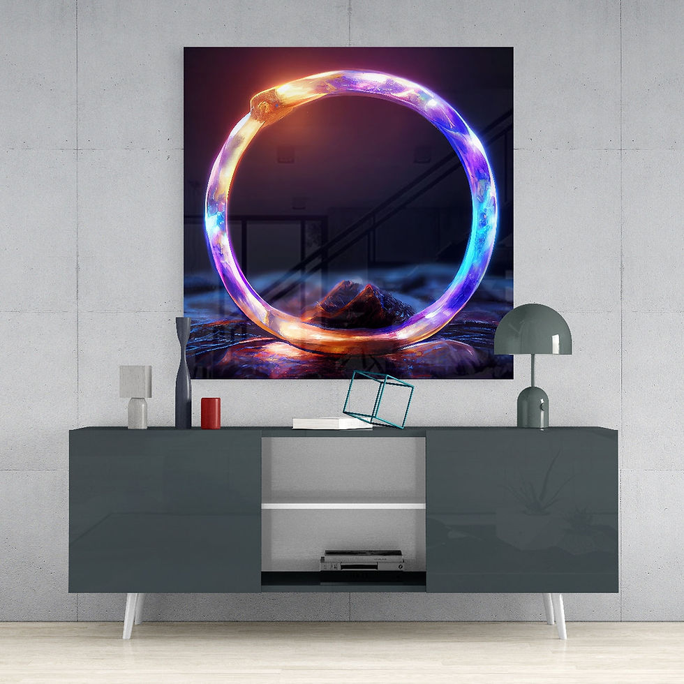Thumbnail: Ring Glass Print Wall Art