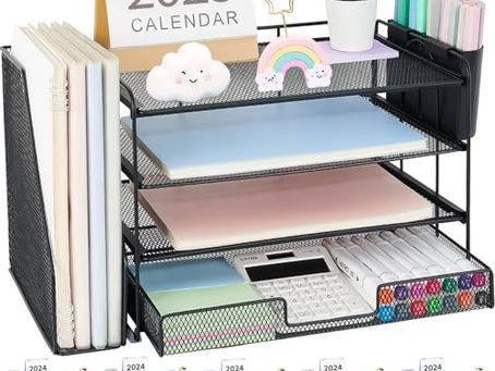 4-Piece Desk Organizer Set