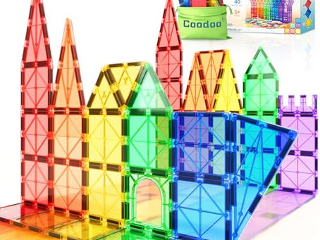 Montessori Magnetic Tiles for Preschoolers (Ages 3+)