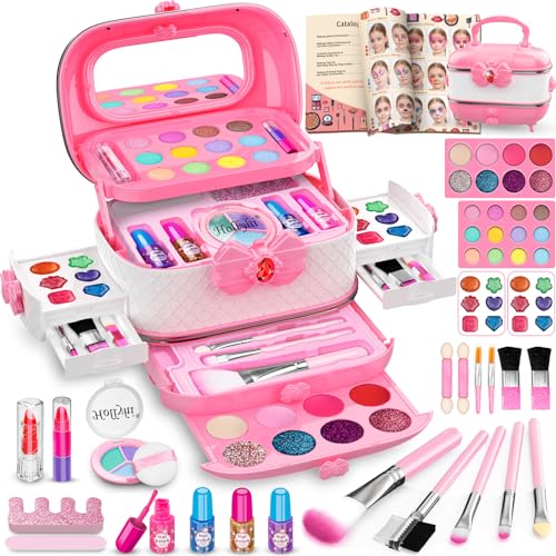 58-Piece Washable Kids' Makeup Kit with Mirror