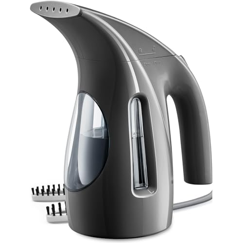 Portable handheld garment steamer with large tank