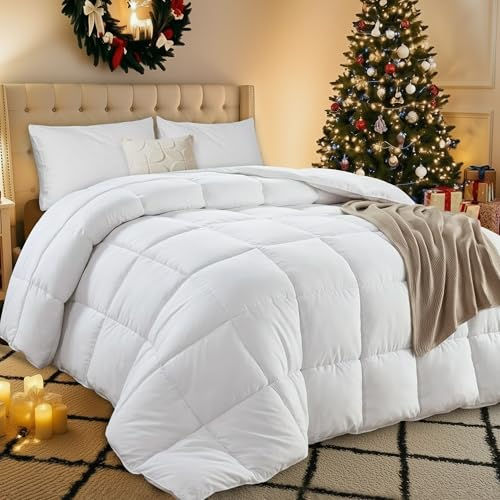 Utopia Box-Stitch Down-Alternative Comforter (Queen)