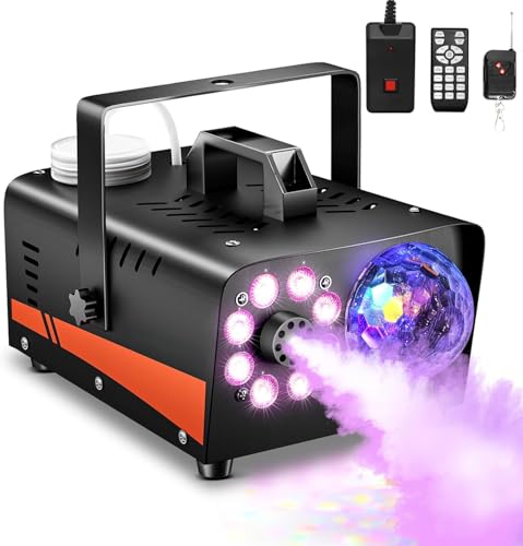 Dashsafe fog machine with disco light and remote