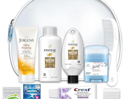 Women's 10-Piece Carry-On Toiletry Kit (Pantene, Reusable Bag)