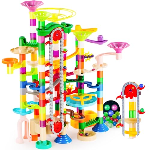 Glowing Marble Run with Motorized Elevator