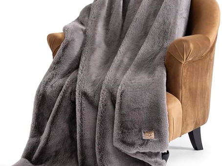 Oversized Plush Faux Fur Throw, Machine-Washable
