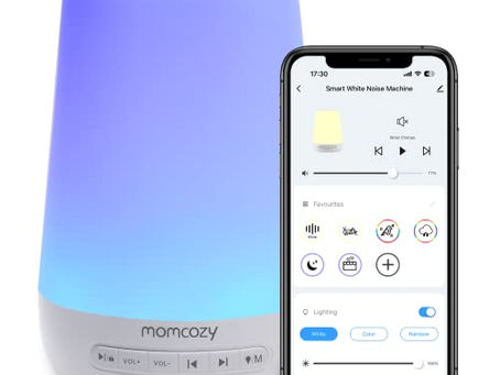 App-Controlled Baby Sound Machine with Night Light (34 Sounds)