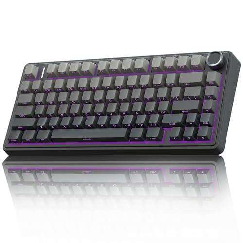 75% Wireless Hot-Swappable Keyboard with Knob & Custom Backlight