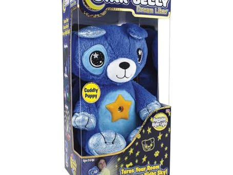 Blue Puppy Star Projector Night Light