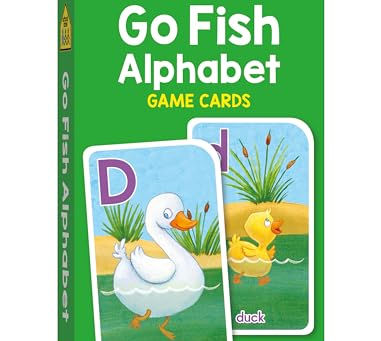 Alphabet Go Fish Card Game (Uppercase & Lowercase Matching)