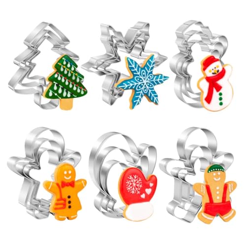 18-Piece Stainless Steel Christmas Cookie Cutter Set