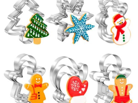 18-Piece Stainless Steel Christmas Cookie Cutter Set