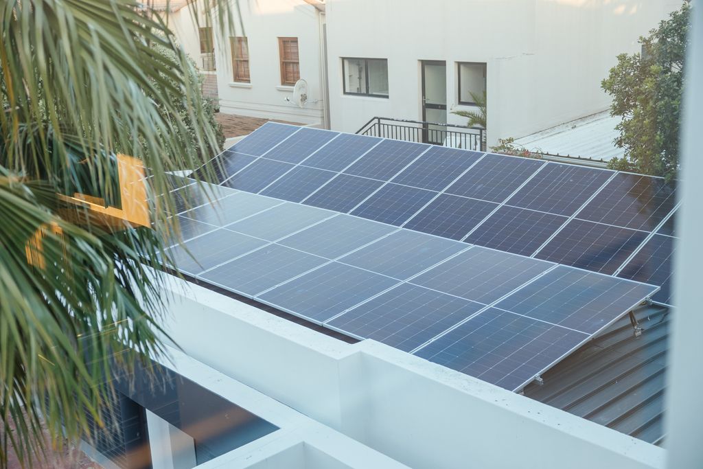 Solar panels installed on a residential roof