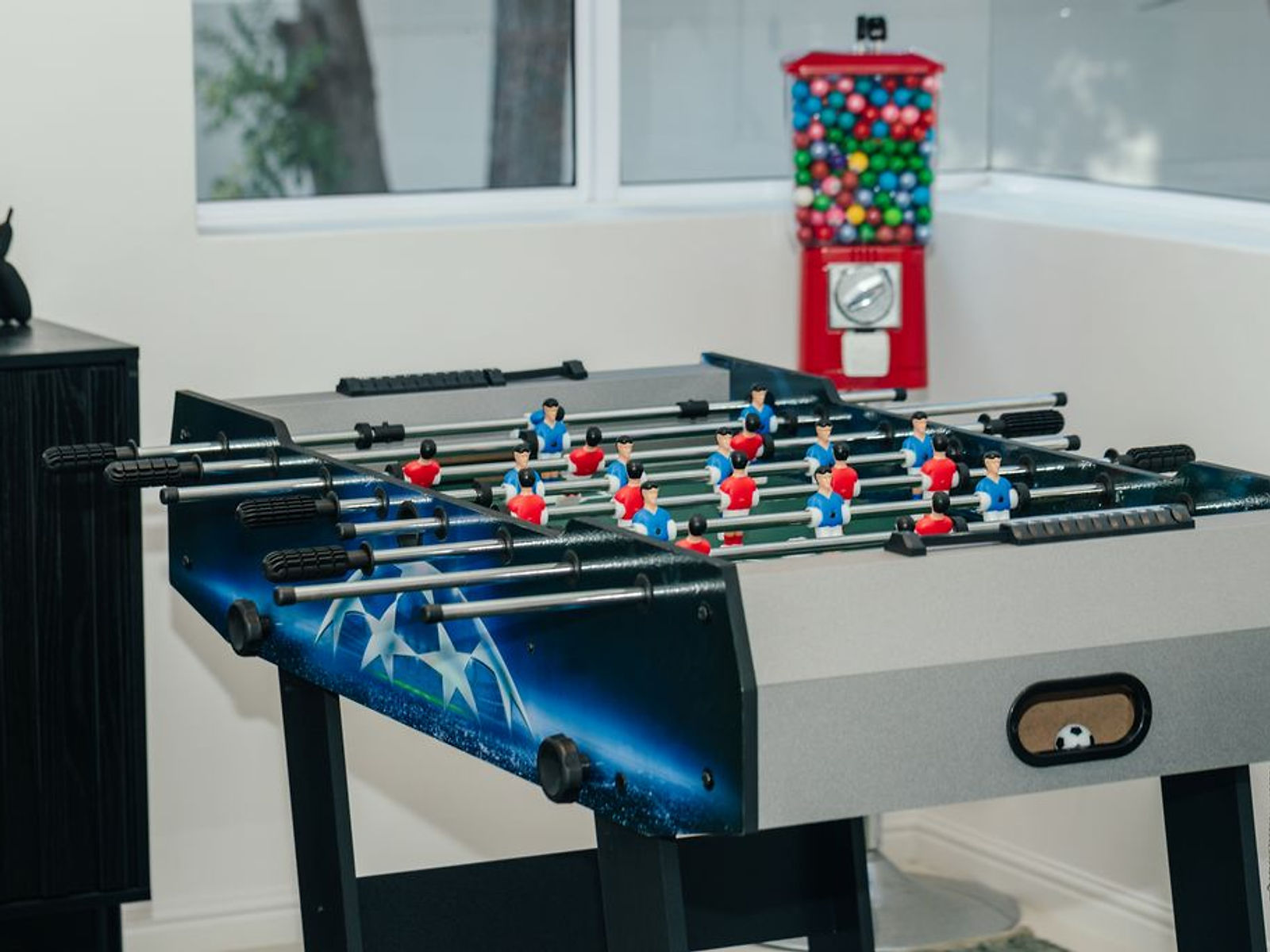 Games area in the playroom at The Sunset Edition