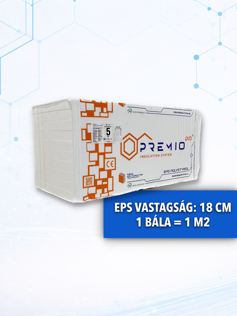 Indexkép: PREMIO EPS H-80 polisztirol homlokzati hőszigetelőlap