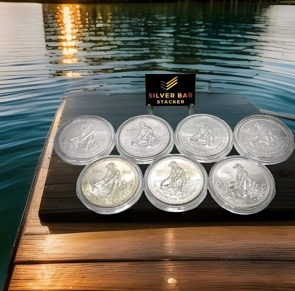 🔥75K MINTED🔥 7oz Engelhard Prospector Silver Round [FULL YEAR SET: 1982-1987]