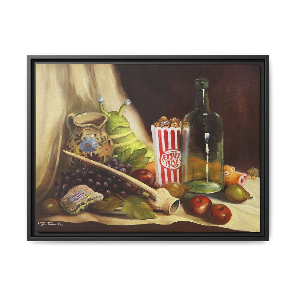 "Foodaroma" - Matte Canvas, Black Frame