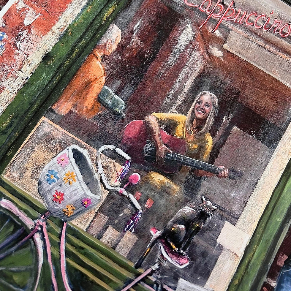 Thumbnail: *SIGNED* "The One With the Painting" - 24" x 18" High Quality Canvas Print