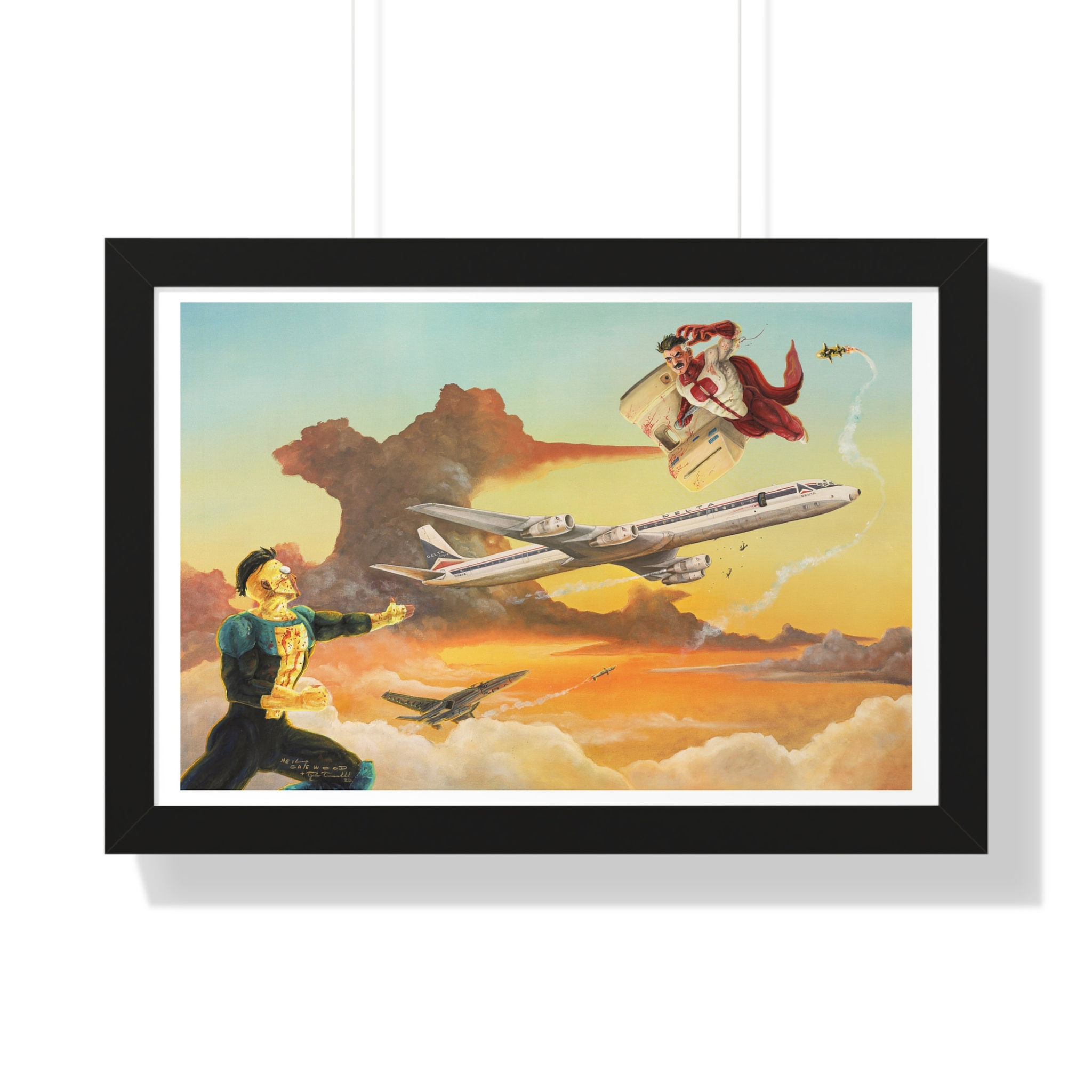 "First Class Ass Whoopin'" - Framed Print