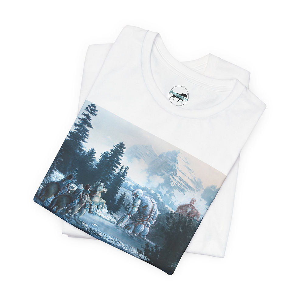 Thumbnail: "A Cake on Titan" - Unisex Short Sleeve T-Shirt