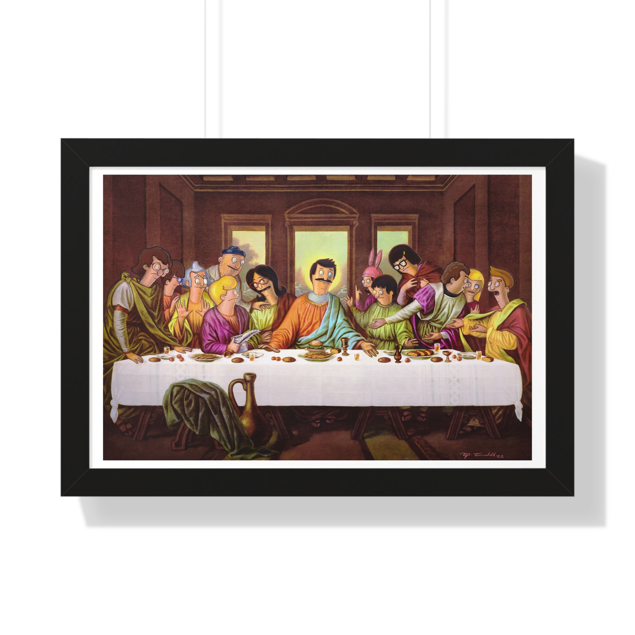 "The First Burger" - Framed Print
