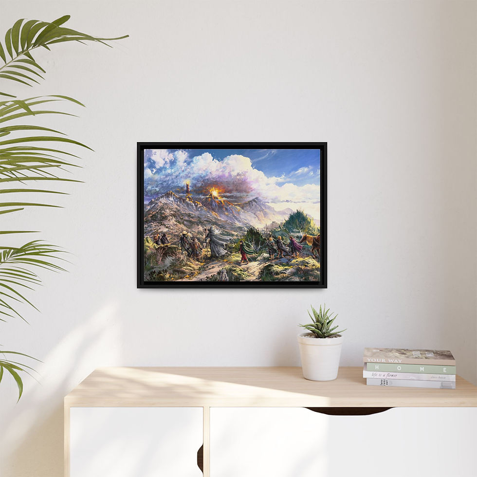 Thumbnail: "On the Good Ship Fellow" - Matte Canvas, Black Frame