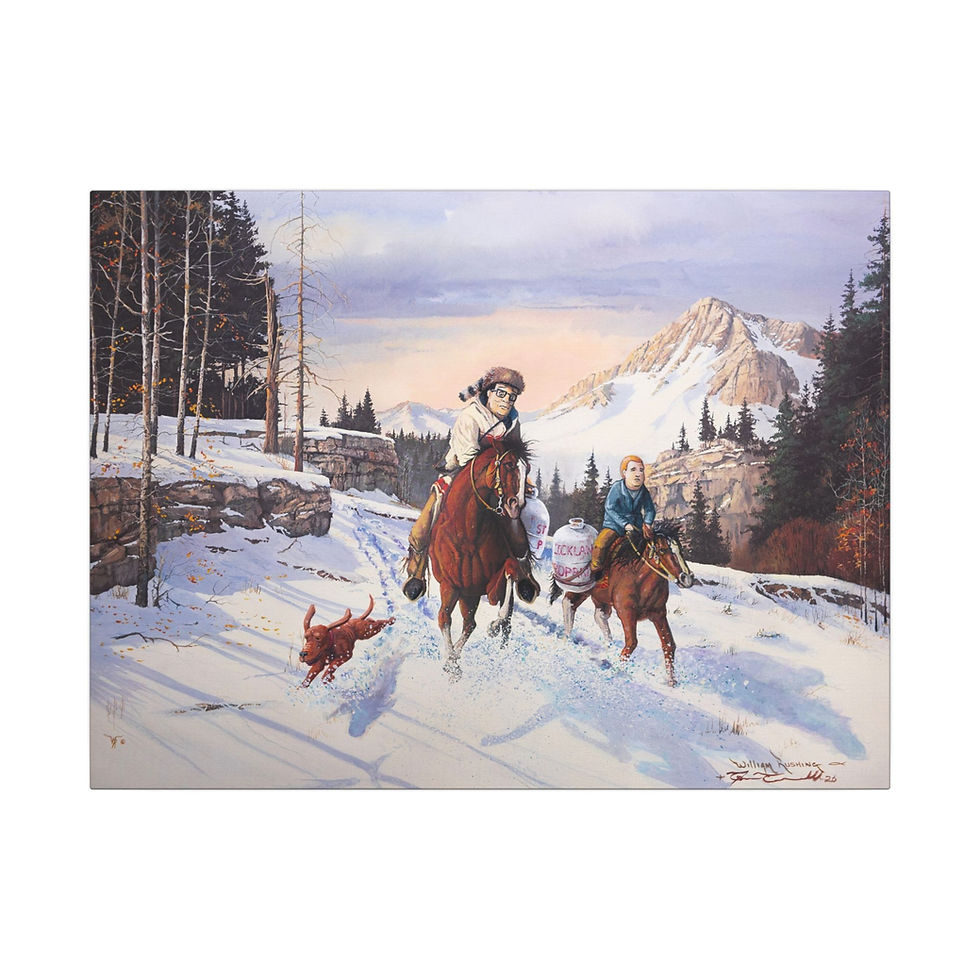 Thumbnail: "Through Propane Pass" - Matte Canvas, Stretched, Wood-Mounted