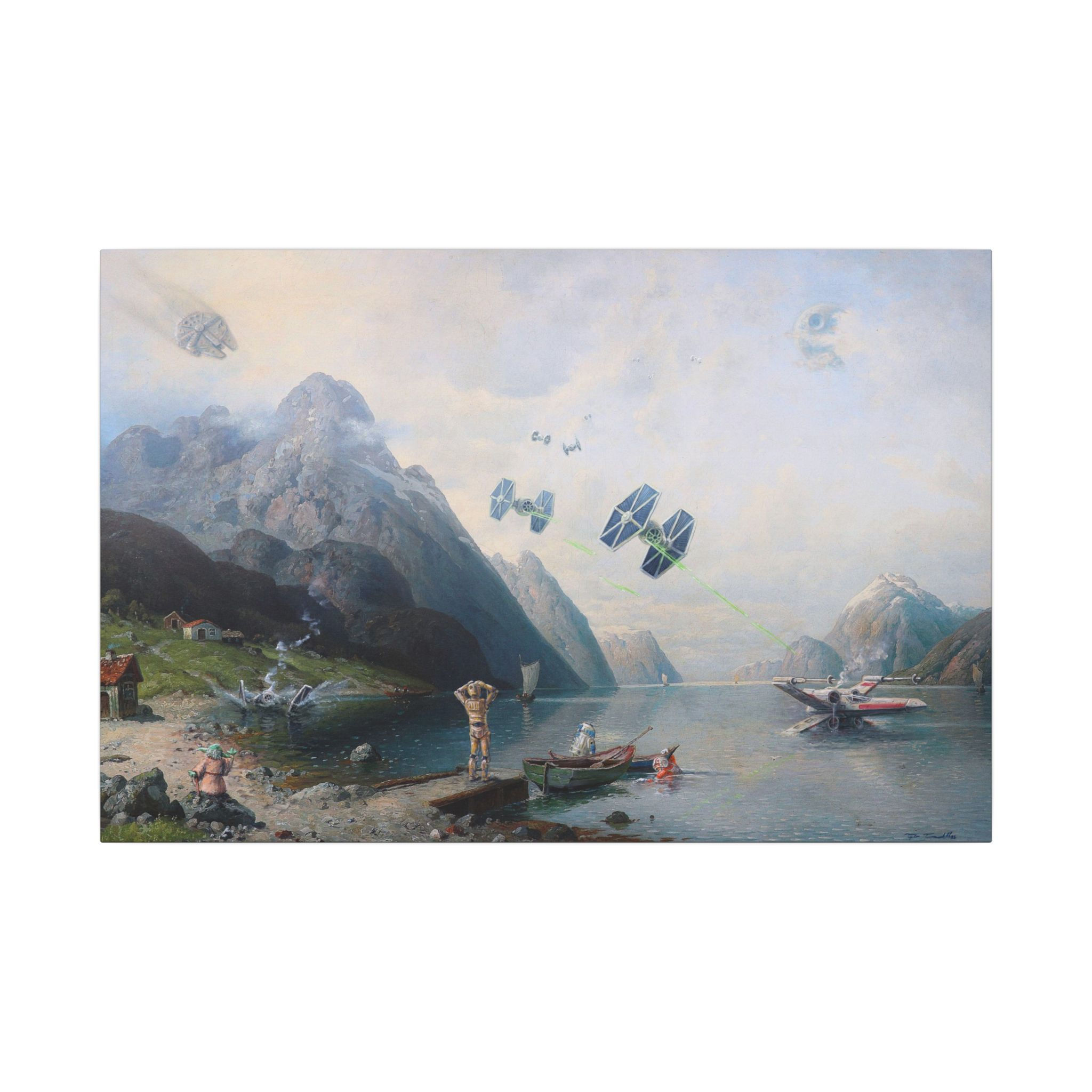 "Uncanon Valley" - Matte Canvas, Stretched, Wood-Mounted