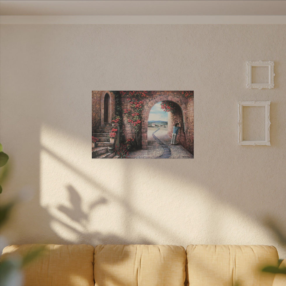 Thumbnail: "A Man's Nucleus" - Matte Canvas, Stretched, Wood-Mounted