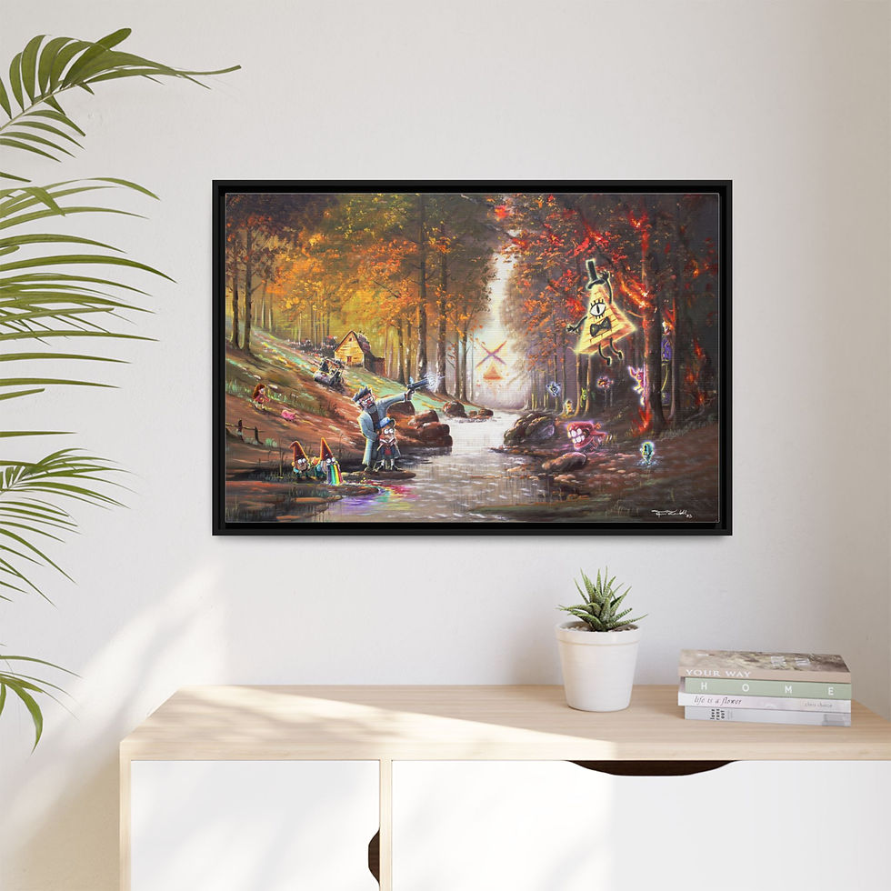 Thumbnail: "Ford the River" - Matte Canvas, Black Frame