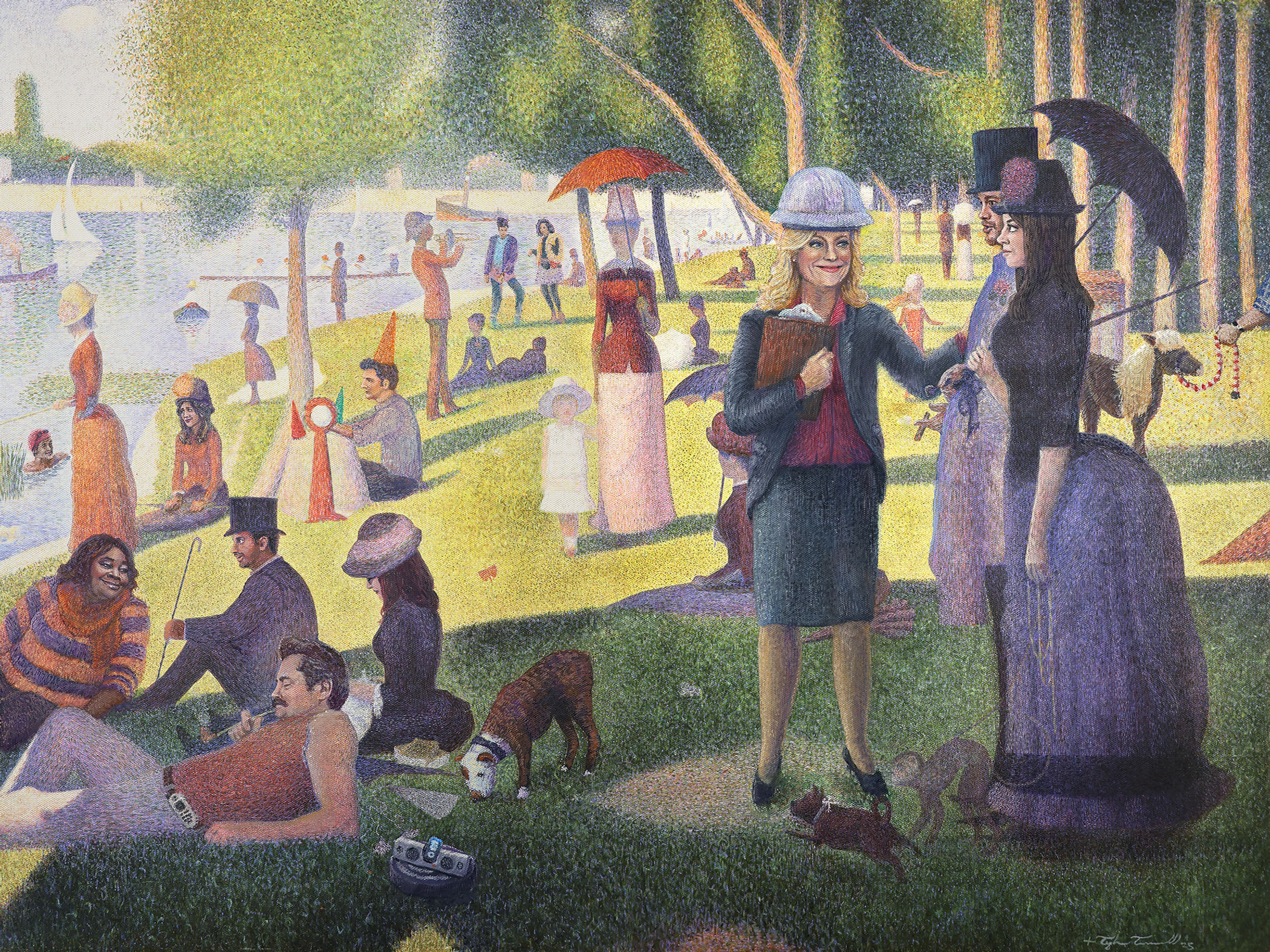 "Heritage Day in Pawnee" - 24" x 18" High Quality Canvas Print