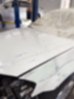 Dents on car hood