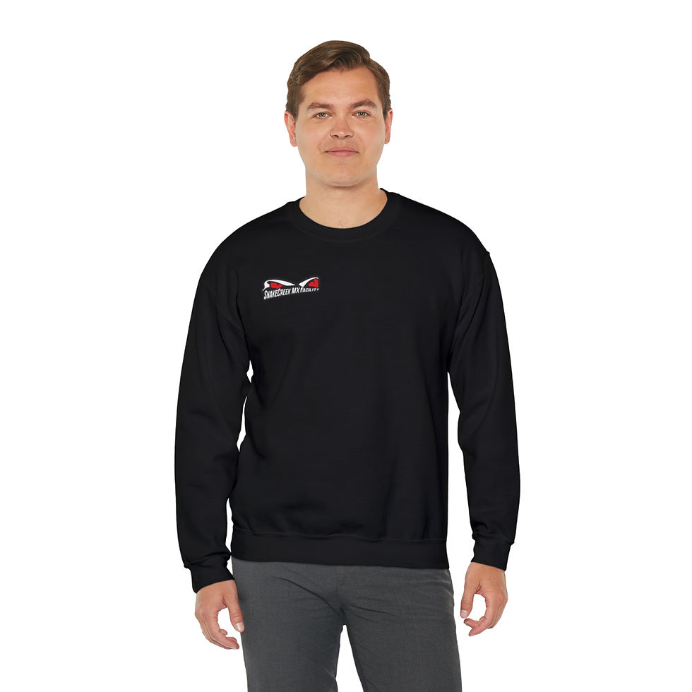 Thumbnail: "Motocross is not a crime" Snake Creek Unisex Heavy Blend™ Crewneck Sweatshirt
