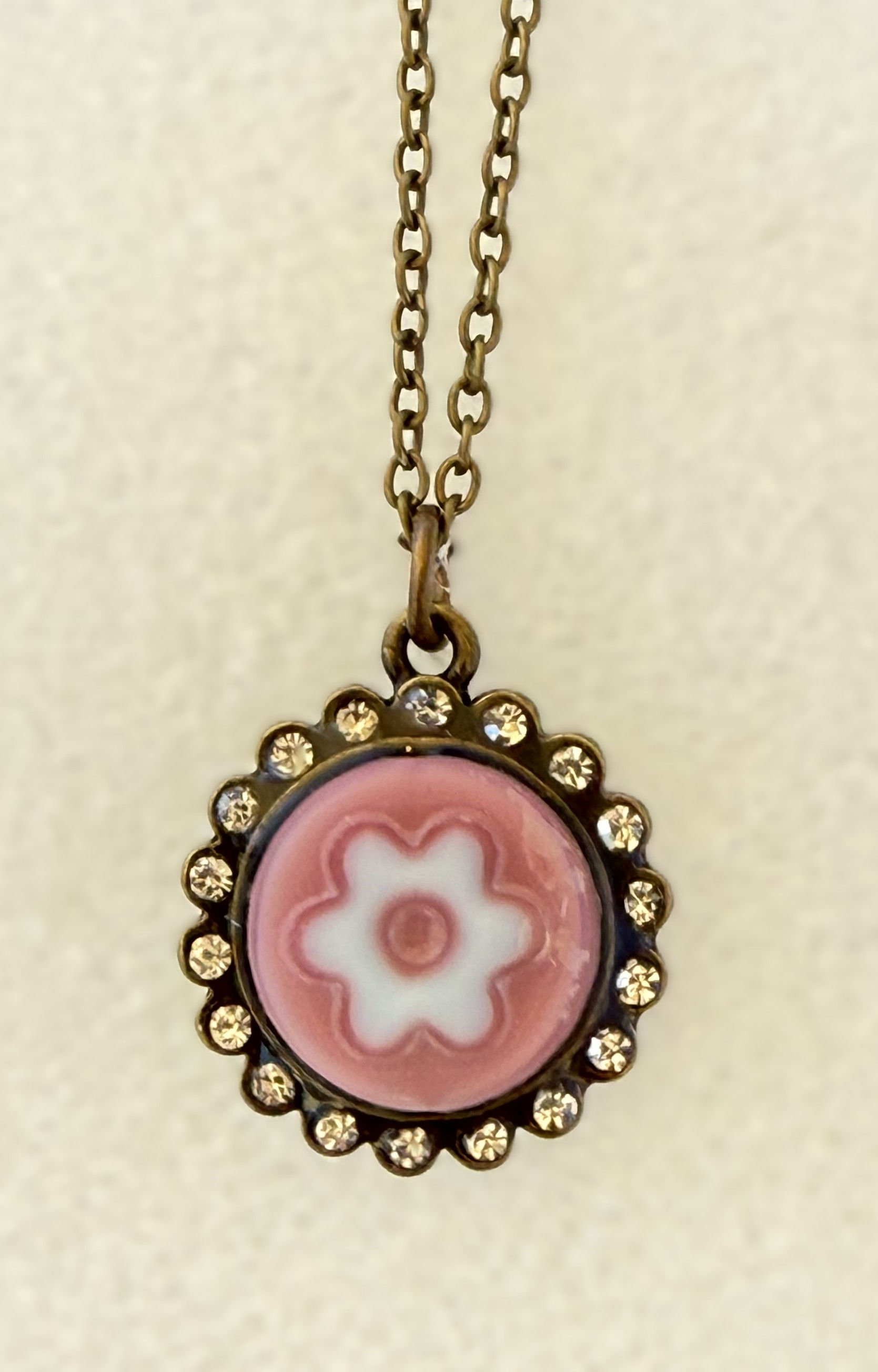 Czech Glass & Crystal Pendant