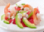 Rosace d'avocat aux crevettes