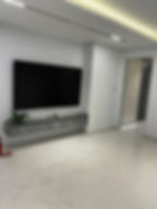 Modern living room portfolio featuring a wall-mounted TV