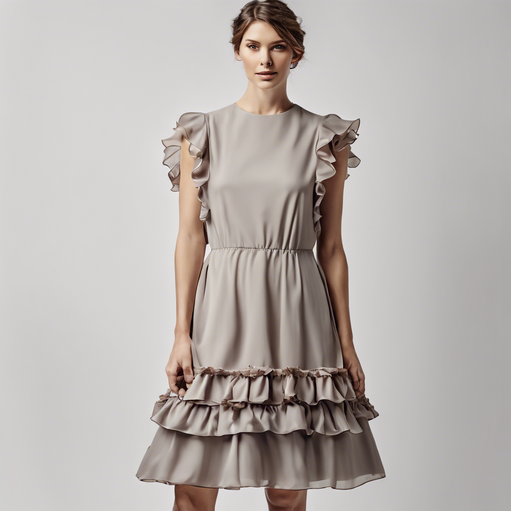 Ruffled A-Line Dress
