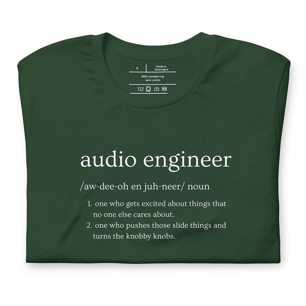 Thumbnail: Audio Engineer t-shirt