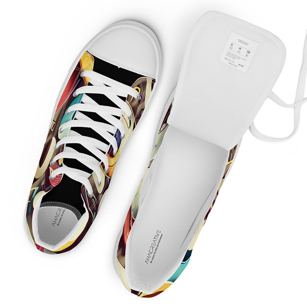 Thumbnail: Jazzzzz high top canvas shoes
