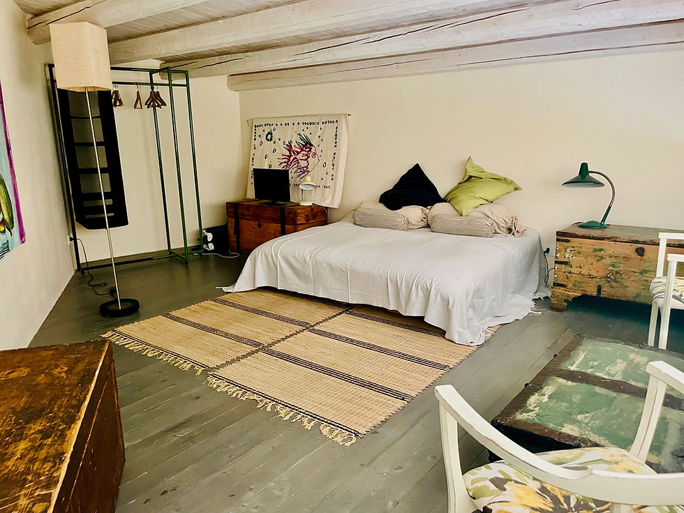 Camera da letto sul soppalco