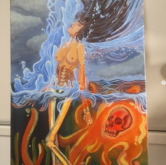 goddess painting - Master Jaxx - Emma Butcher - Randemmz - Indented Head - St Leonards