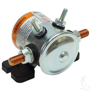 Solenoid, 36V 4 Terminal Copper/Short, E-Z-Go Electric Resis