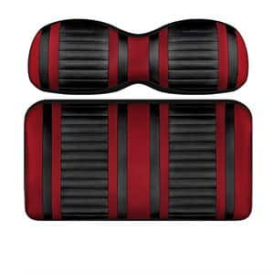 Seat Cover Red/Black, EZ-GO & Club Car DS 2000+
