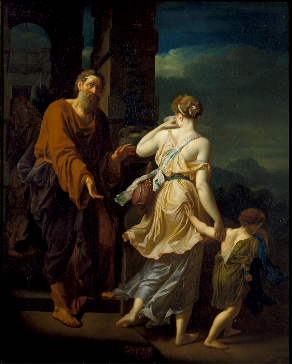 Abram expels his son Ishmael; Adriaen van der Werff (1659–1722)  wikidata:Q368053  PUBLIC DOMAIN