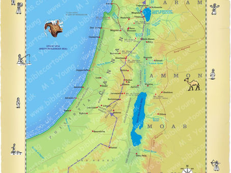 Spies route in Canaan