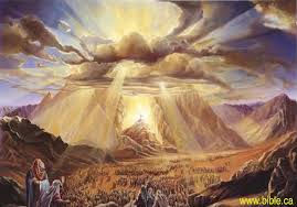 Glory of God on Mt. Sinai
