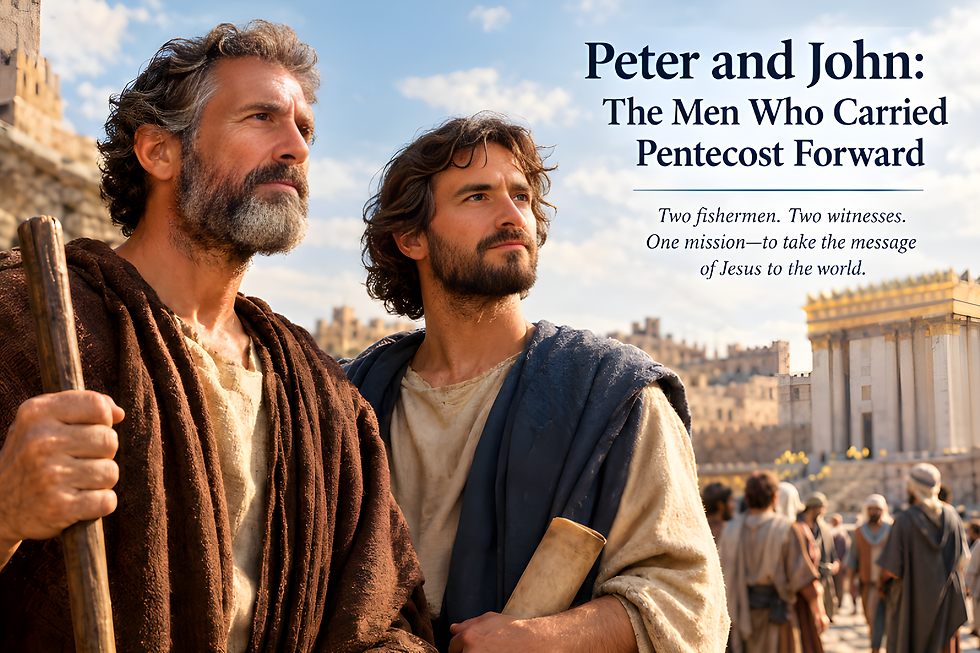 Two fisher men, two witnesses, one mission.