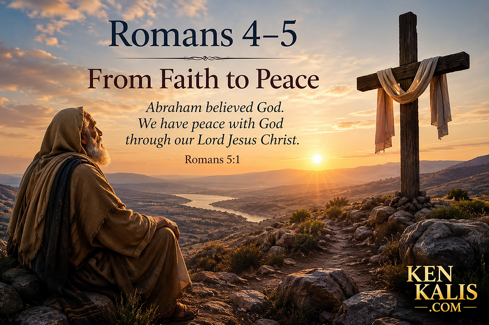 From Abraham and faith to Jesus Christ and Peace
